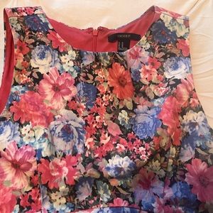 Floral mini fitted dress